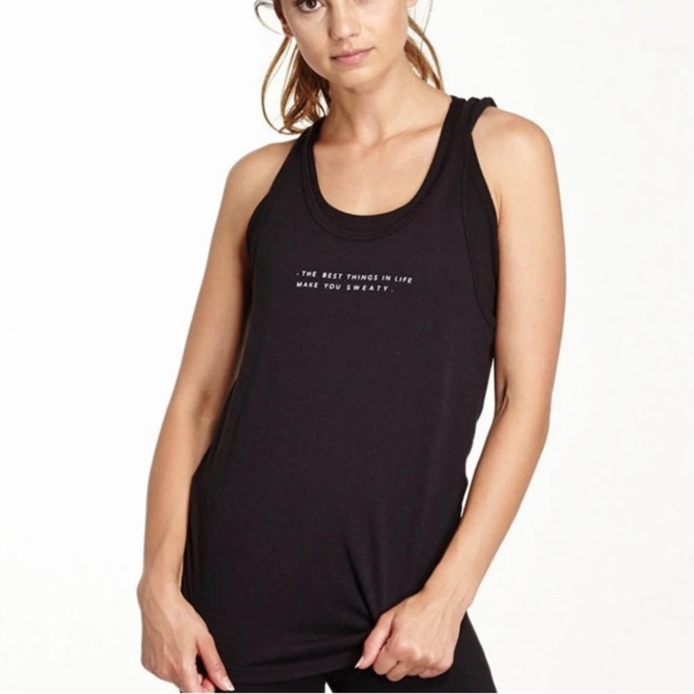 Good HYOUman black tank top. Size M